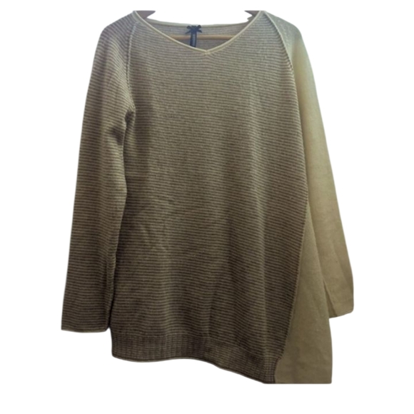 💫100% Cashemire Women’s Oversize Asymmetrical Knit Sweater.Rare FIND - Picture 3 of 11